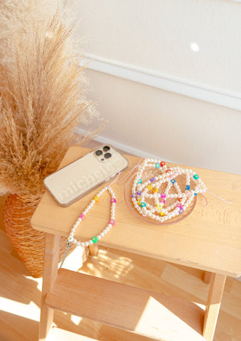 Happy Days Colorful Seed Pearl Key Chain