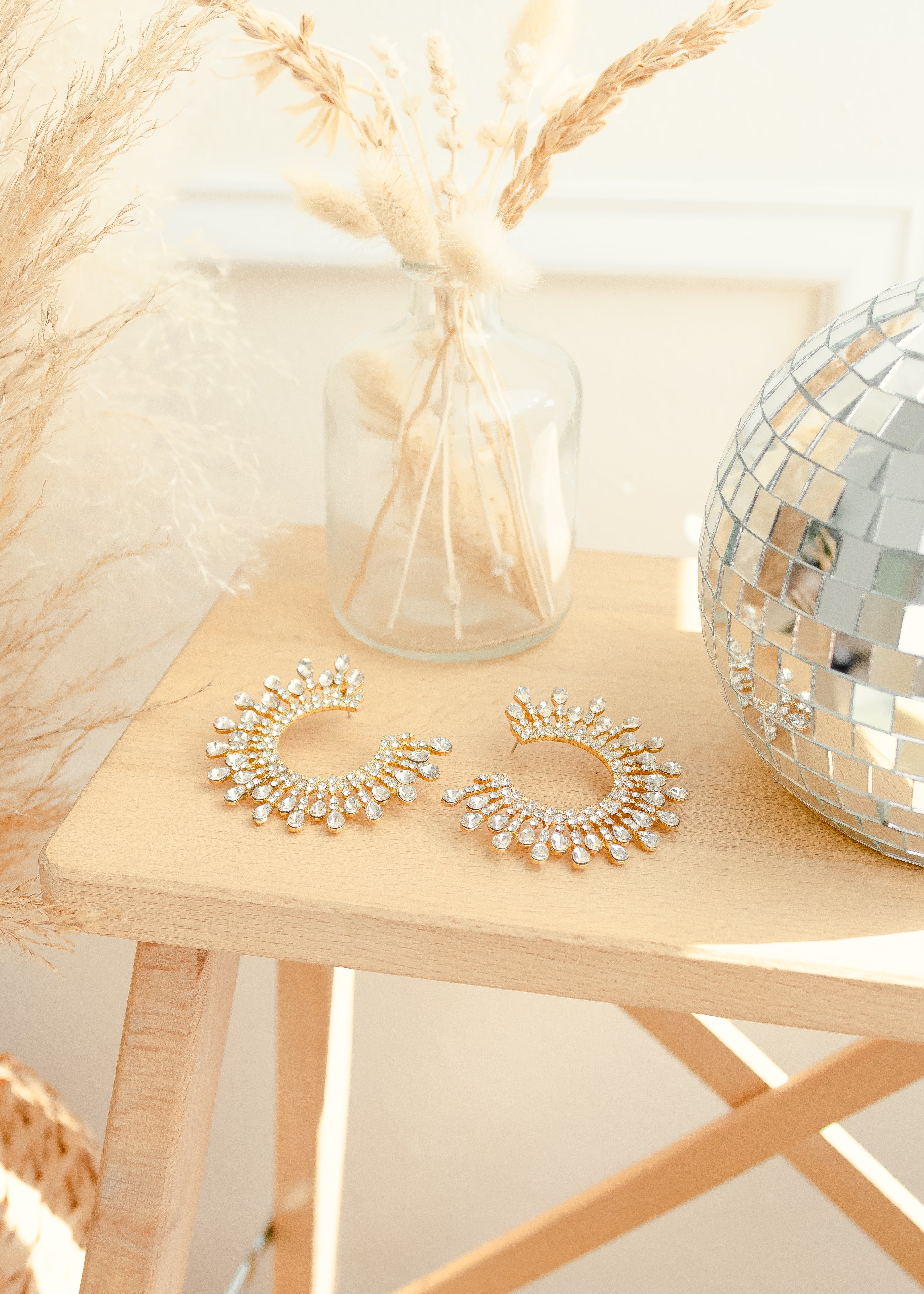 Meet Me At Midnight Rhinestone Earrings