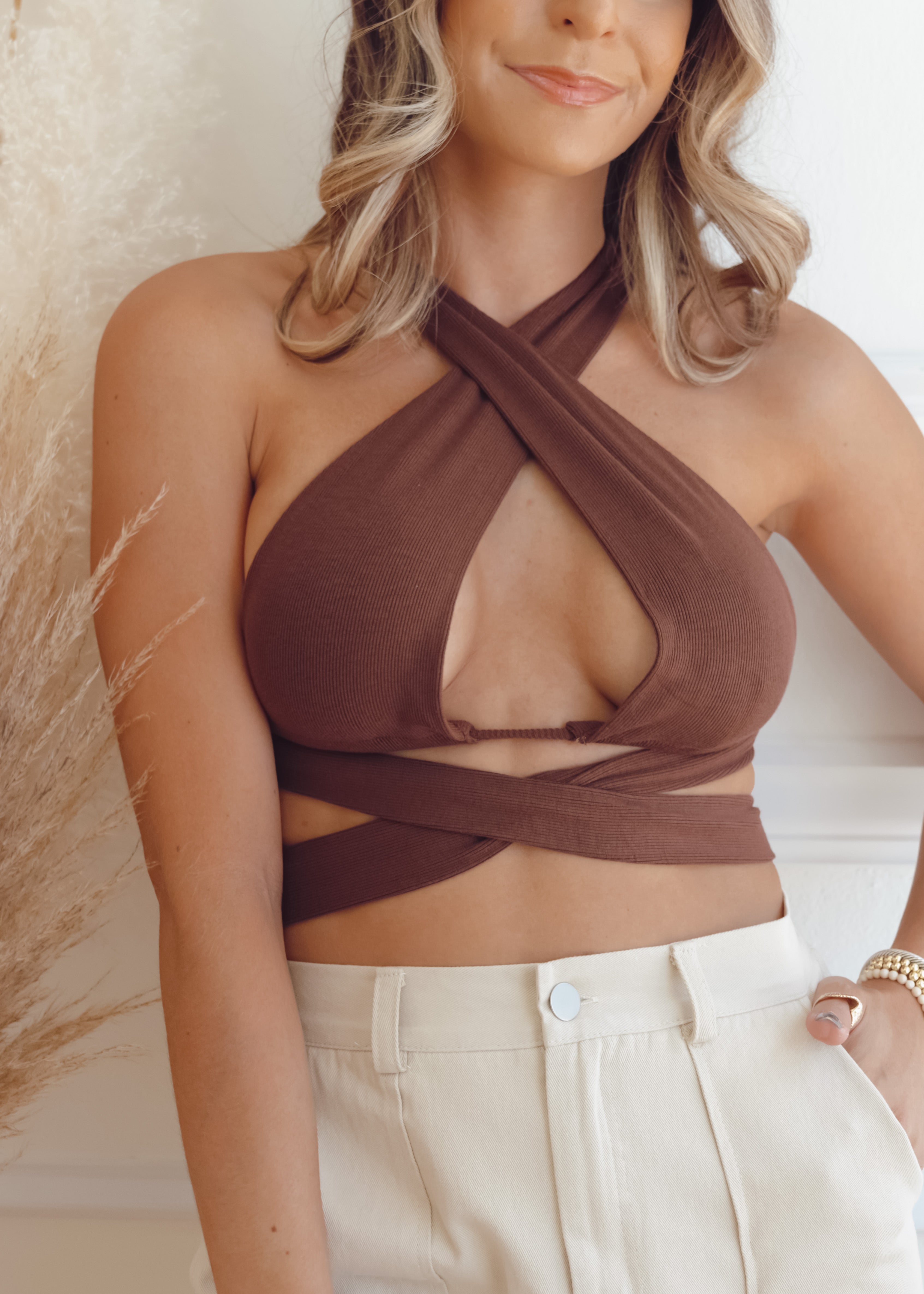 Bahama Mama Strappy Crop Top