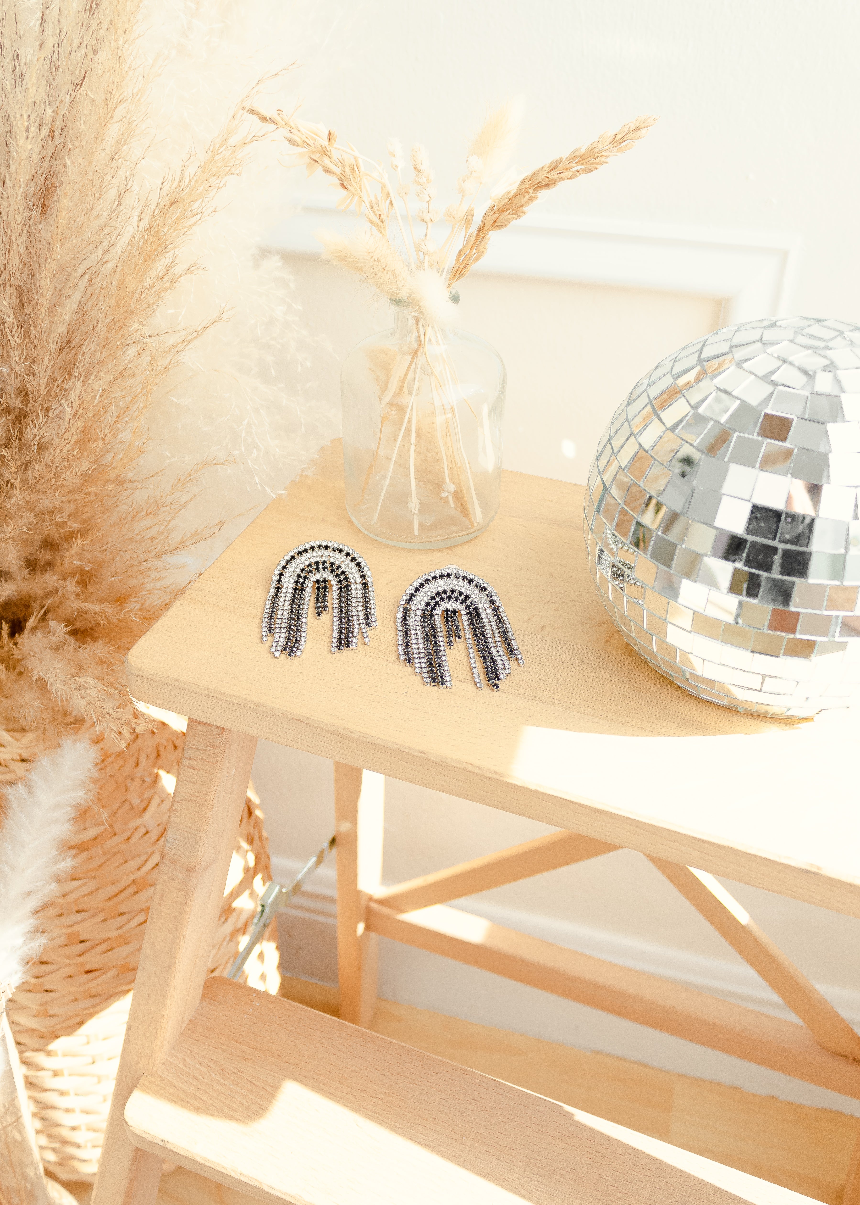 Starlight Arch Rhinestone Earrings