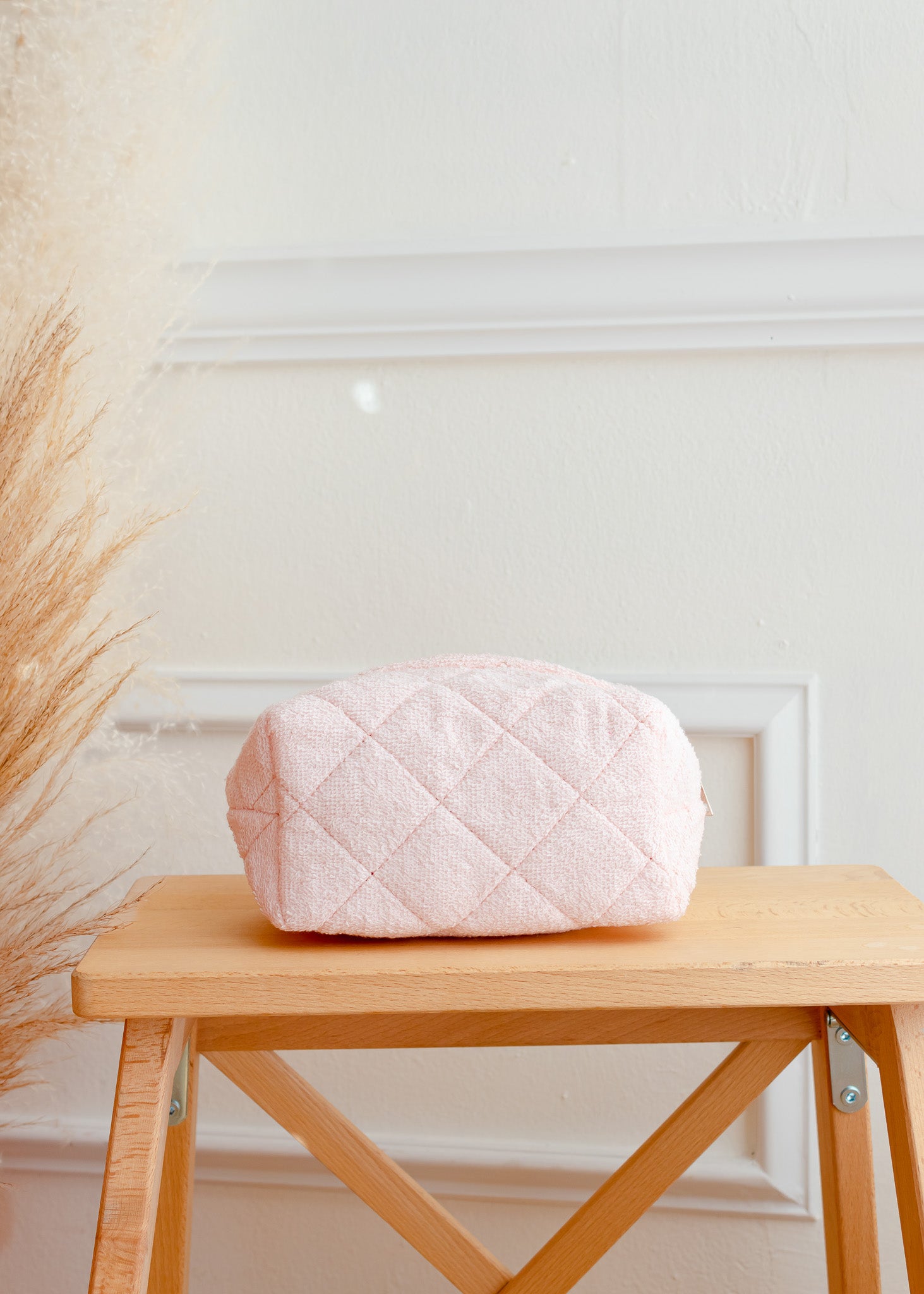 On The Go Terry Quilted Makeup Bag