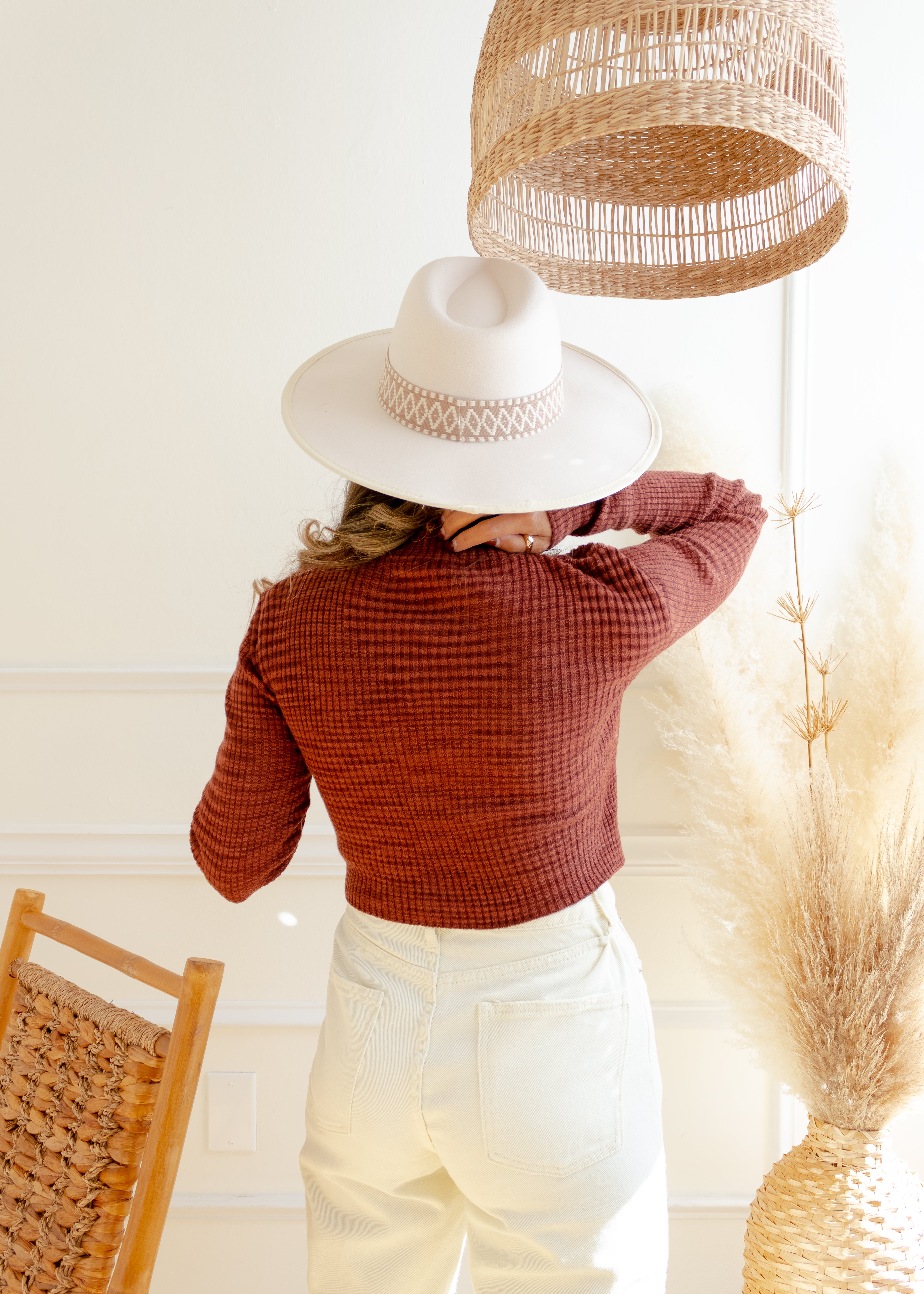 Let’s Wine About It Front Twist Sweater